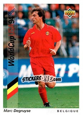 Figurina Marc Degruyse - World Cup USA 1994. Preview English/German - Upper Deck