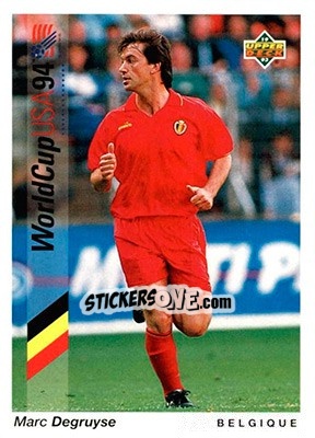 Sticker Marc Degruyse - World Cup USA 1994. Preview English/German n. 164 - Upper Deck