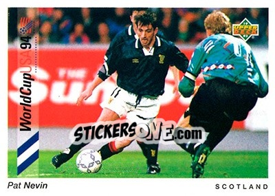 Sticker Pat Nevin - World Cup USA 1994. Preview English/German - Upper Deck