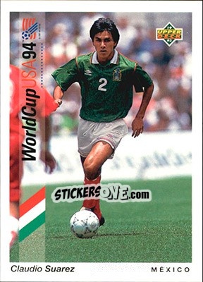 Sticker Claudio Suarez - World Cup USA 1994. Preview English/German n. 172 - Upper Deck