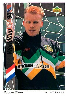 Sticker Robbie Slater - World Cup USA 1994. Preview English/German - Upper Deck