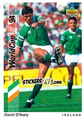 Sticker David O'Leary - World Cup USA 1994. Preview English/German - Upper Deck