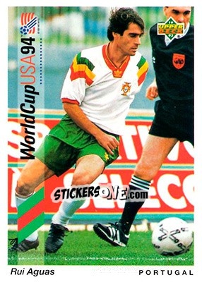Sticker Rui Aguas - World Cup USA 1994. Preview English/German - Upper Deck