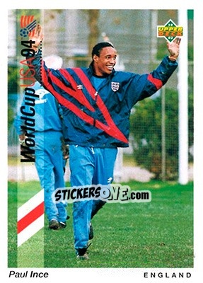 Sticker Paul Ince - World Cup USA 1994. Preview English/German n. 184 - Upper Deck