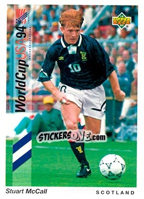 Sticker Stuart McCall - World Cup USA 1994. Preview English/German n. 186 - Upper Deck