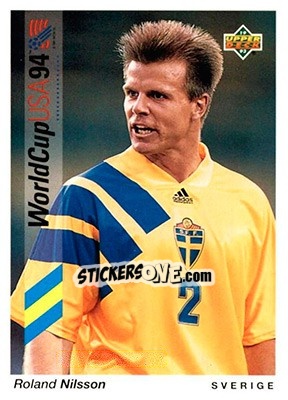 Sticker Roland Nilsson - World Cup USA 1994. Preview English/German - Upper Deck