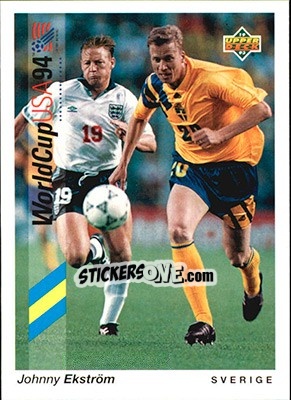 Sticker Johnny Ekström - World Cup USA 1994. Preview English/German n. 190 - Upper Deck