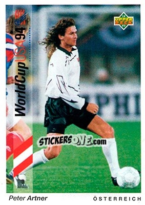 Sticker Peter Artner - World Cup USA 1994. Preview English/German - Upper Deck