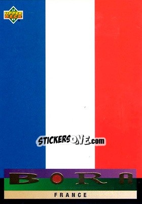 Sticker France - World Cup USA 1994. Preview English/German - Upper Deck