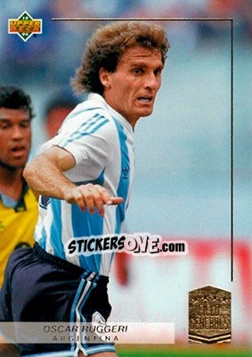 Sticker Oscar Ruggeri - World Cup USA 1994. Preview English/German - Upper Deck