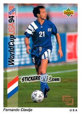 Cromo Fernando Clavijo - World Cup USA 1994. Preview English/German n. F2 - Upper Deck
