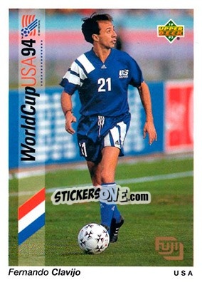 Figurina Fernando Clavijo - World Cup USA 1994. Preview English/German - Upper Deck