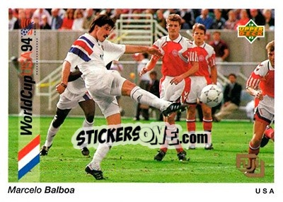 Figurina Marcelo Balboa - World Cup USA 1994. Preview English/German - Upper Deck