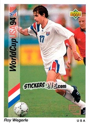 Sticker Roy Wegerle - World Cup USA 1994. Preview English/German - Upper Deck
