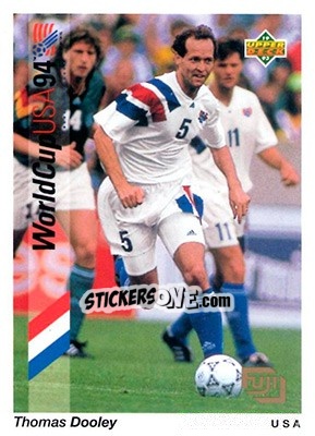 Sticker Thomas Dooley - World Cup USA 1994. Preview English/German n. F9 - Upper Deck