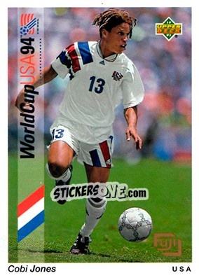 Sticker Cobi Jones - World Cup USA 1994. Preview English/German - Upper Deck