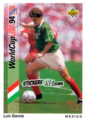 Figurina Luis García - World Cup USA 1994. Preview English/German - Upper Deck