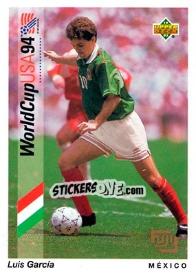 Sticker Luis García - World Cup USA 1994. Preview English/German n. F20 - Upper Deck