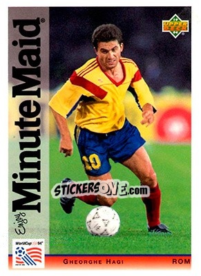 Sticker Gheorghe Hagi - World Cup USA 1994. Preview English/German - Upper Deck