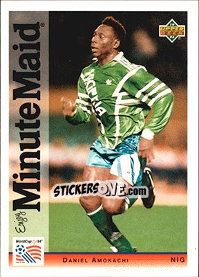 Sticker Daniel Amokachi - World Cup USA 1994. Preview English/German n. P9 - Upper Deck