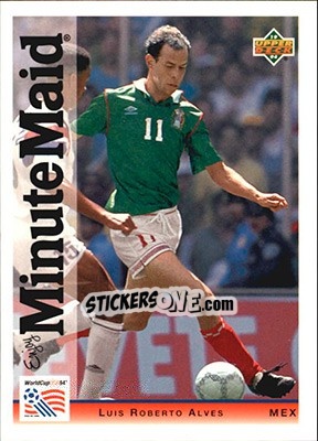 Sticker Luis Roberto Alves - World Cup USA 1994. Preview English/German - Upper Deck