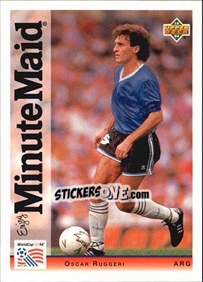 Sticker Oscar Ruggeri - World Cup USA 1994. Preview English/German - Upper Deck