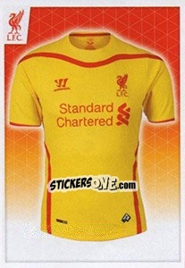 Figurina Away Kit - Liverpool FC 2014-2015 - Panini