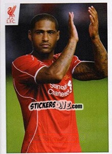 Sticker Glen Johnson - Liverpool FC 2014-2015 n. 15 - Panini