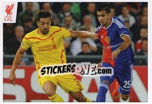 Sticker José Enrique - Liverpool FC 2014-2015 - Panini