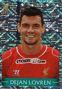 Sticker Dejan Lovren - Liverpool FC 2014-2015 n. 27 - Panini