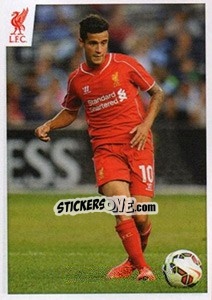Sticker Philippe Coutinho - Liverpool FC 2014-2015 n. 43 - Panini