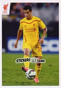 Sticker Philippe Coutinho - Liverpool FC 2014-2015 n. 44 - Panini