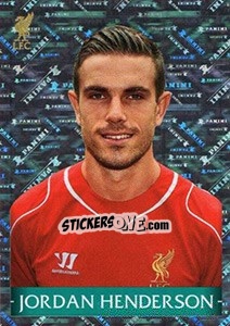 Cromo Jordan Henderson - Liverpool FC 2014-2015 - Panini