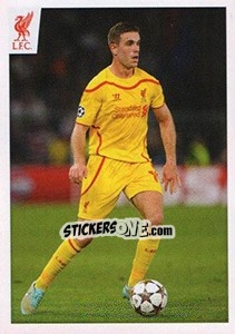 Cromo Jordan Henderson - Liverpool FC 2014-2015 - Panini