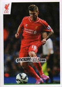 Sticker Alberto Moreno - Liverpool FC 2014-2015 n. 63 - Panini