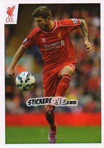 Sticker Alberto Moreno - Liverpool FC 2014-2015 n. 64 - Panini