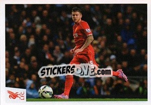 Sticker Alberto Moreno - Liverpool FC 2014-2015 n. 66 - Panini