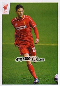 Sticker Adam Lallana - Liverpool FC 2014-2015 n. 73 - Panini