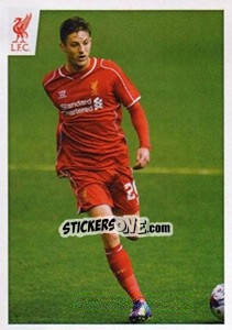 Figurina Adam Lallana - Liverpool FC 2014-2015 - Panini