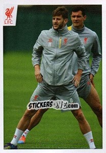 Sticker Adam Lallana - Liverpool FC 2014-2015 n. 75 - Panini