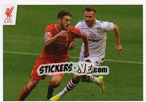 Sticker Adam Lallana - Liverpool FC 2014-2015 n. 76 - Panini