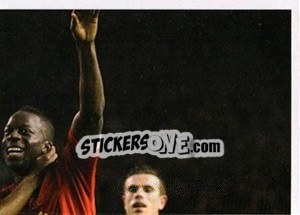 Sticker Daniel Sturridge Mobed By Team-Mates - Liverpool FC 2014-2015 n. 88 - Panini