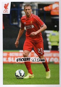 Sticker Lucas Leiva - Liverpool FC 2014-2015 - Panini