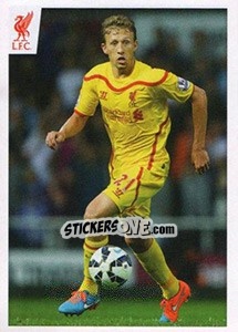 Sticker Lucas Leiva - Liverpool FC 2014-2015 - Panini