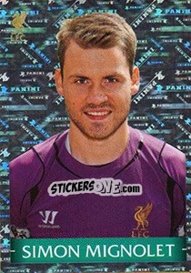 Sticker Simon Mignolet - Liverpool FC 2014-2015 n. 100 - Panini
