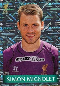 Cromo Simon Mignolet - Liverpool FC 2014-2015 - Panini