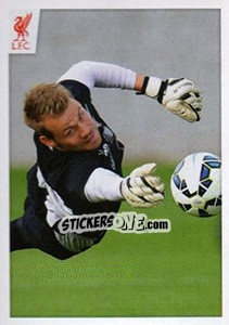 Sticker Simon Mignolet - Liverpool FC 2014-2015 - Panini