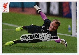 Sticker Simon Mignolet - Liverpool FC 2014-2015 n. 104 - Panini