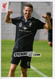 Cromo Joe Allen - Liverpool FC 2014-2015 - Panini