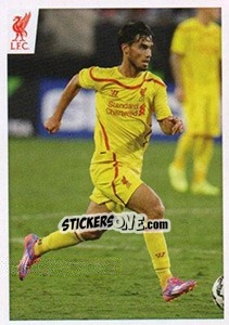 Sticker Jesus Fernandez Saez - Liverpool FC 2014-2015 - Panini